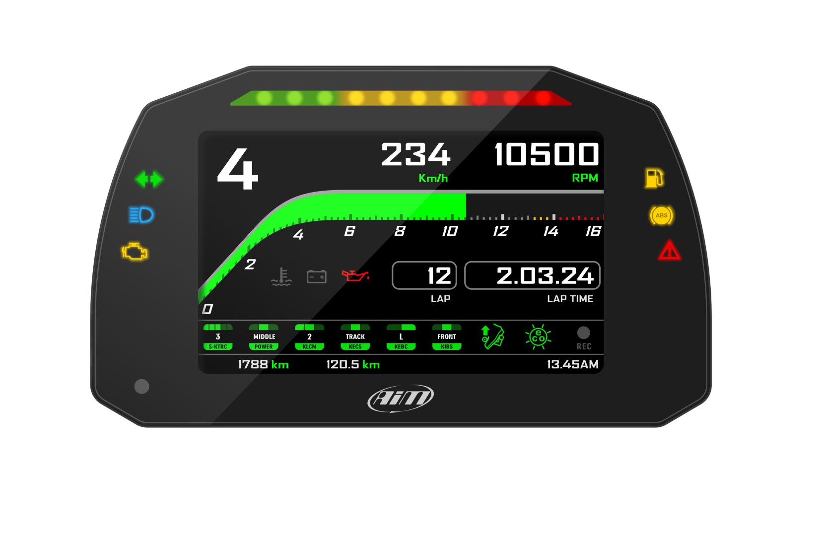 AIM Sports MXK10 Plug & Play Dash Logger - 2016-20 Kawasaki ZX-10R